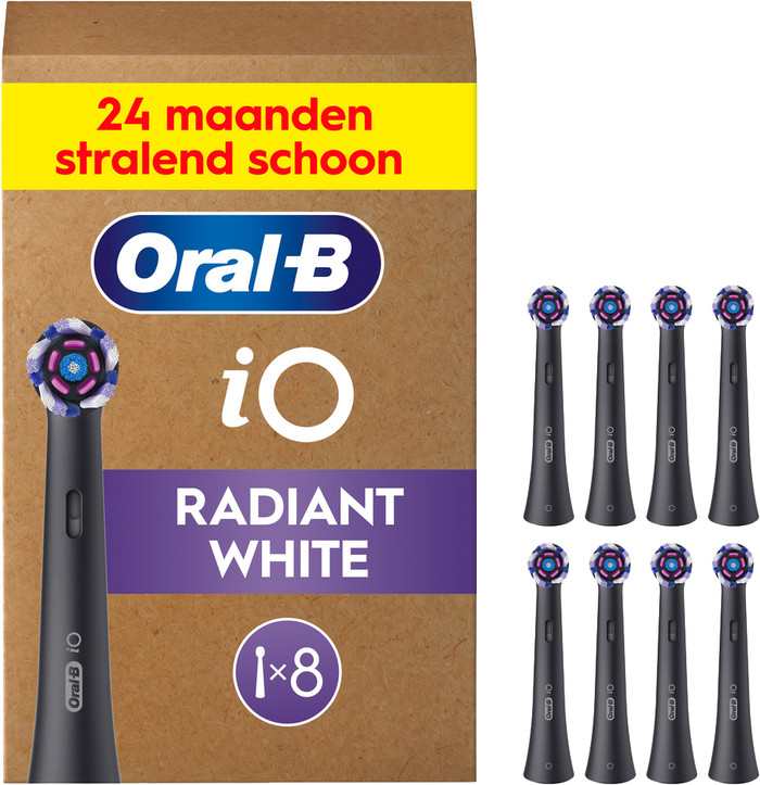 Oral-B iO Strahlendes Weiss (8 Stück) Schwarz Main Image