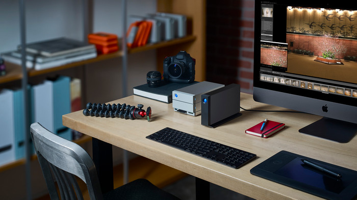 LaCie d2 Professional USB-C 10 TB produkt in gebrauch