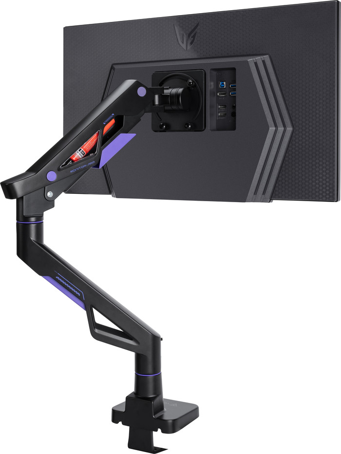 Vortech Monitorhalterung mit Gasfeder produkt in gebrauch