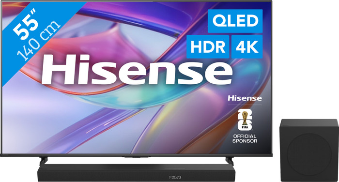 Hisense QLED 55 Zoll E79S (2026) + Hisense HS3100 Main Image