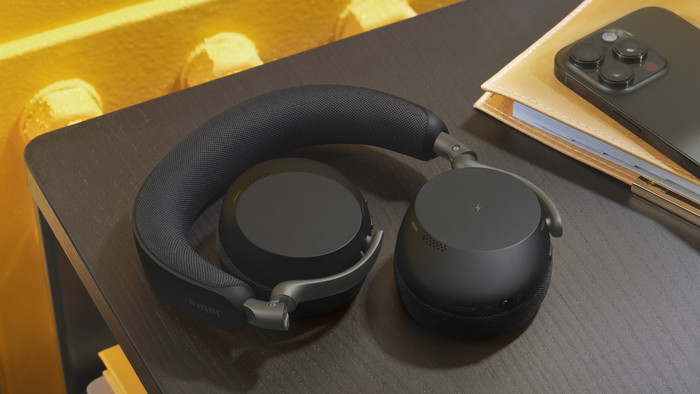 Jabra Evolve3 75 UC Link390c Kabelloses Office-Headset Schwarz visueller lieferant