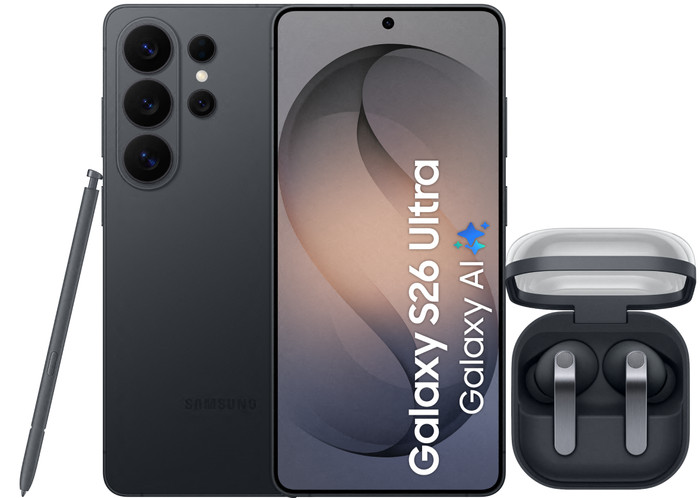 Samsung Galaxy S26 Ultra 512GB Black 5G + Samsung Galaxy Buds4 Pro Black Main Image