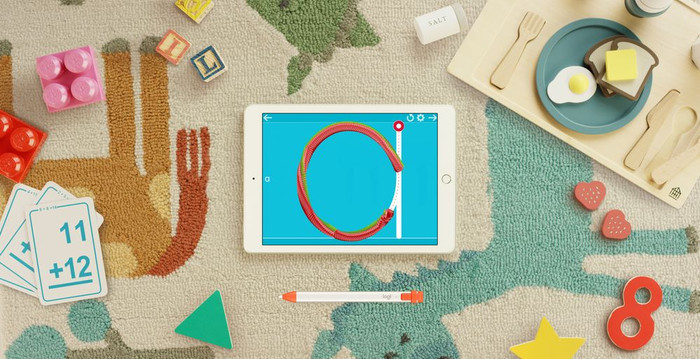 Logitech Crayon Digital Pencil fürs Apple iPad produkt in gebrauch