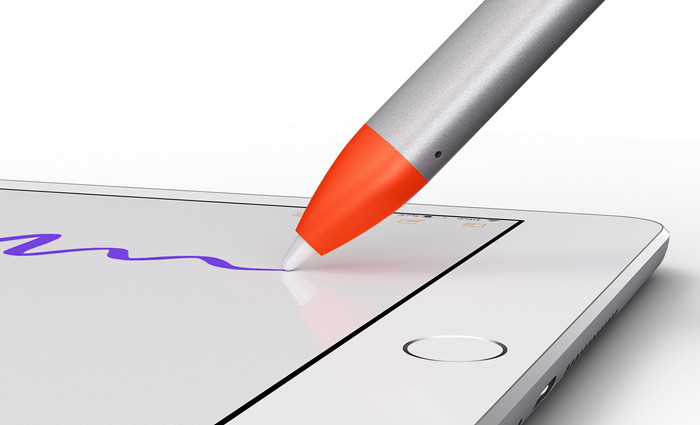 Logitech Crayon Digital Pencil fürs Apple iPad produkt in gebrauch