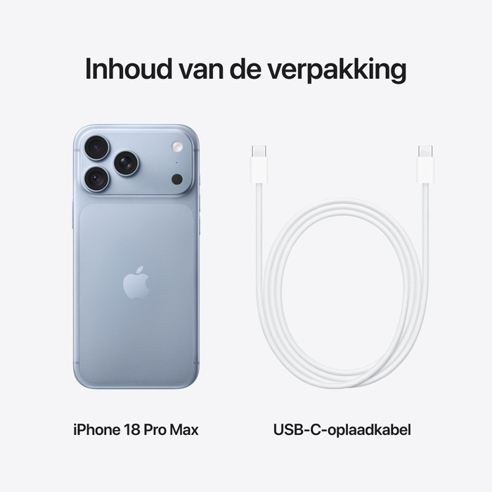 Apple iPhone 18 Pro Max 256GB Hellblau visueller lieferant