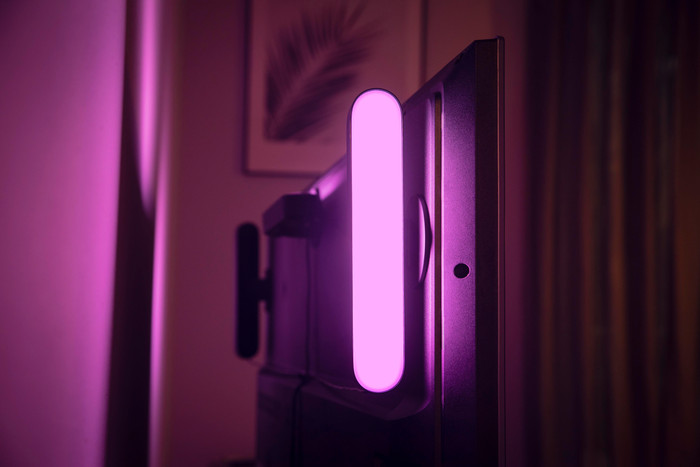 Philips Hue Play Lightbar White & Color Schwarz Erweiterung produkt in gebrauch