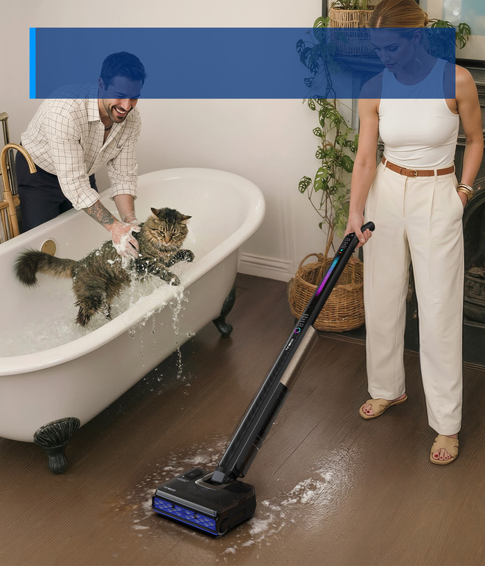 Tineco Floor One S7 Fold Elite produkt in gebrauch