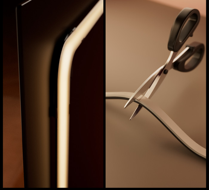 Philips Hue Play Gradient LED strip Mounting bracket product in use
