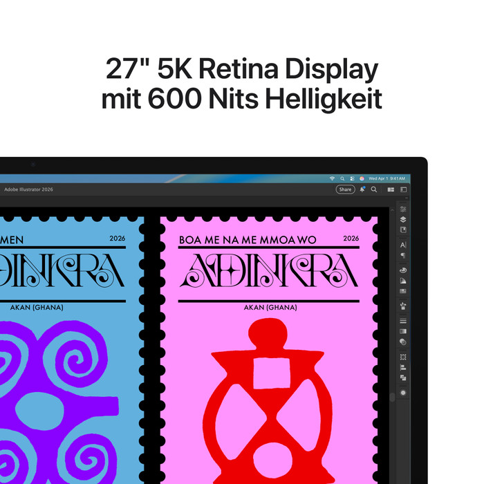 Apple Studio Display Nanotextur (2026) mit VESA Montage visueller lieferant