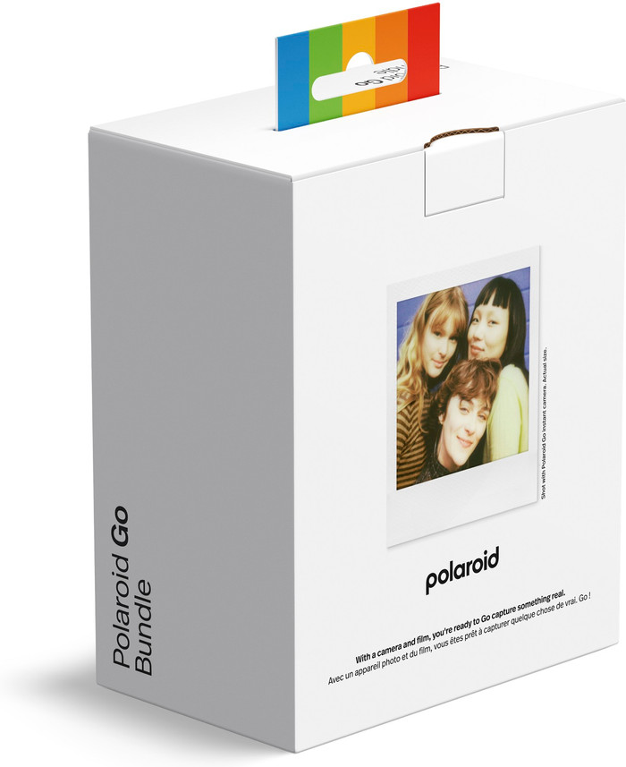 Polaroid Go Gen 3 Weiß + Color Film (8 Stück) verpackung