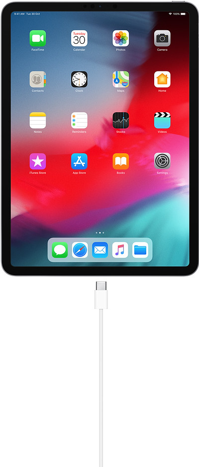 Apple Power Delivery Ladegerät 96W + USB-C-auf-USB-C-Kabel 1 m produkt in gebrauch