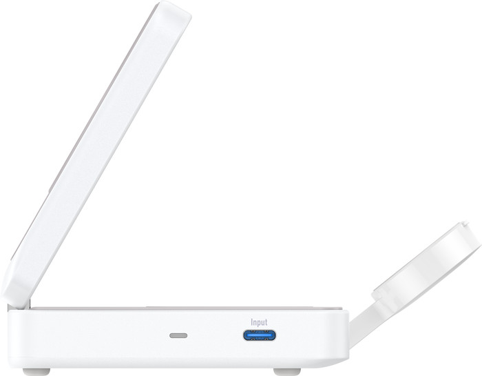 Anker Prime 3-in-1 MagGo Foldable Wireless Charger 15W White right side