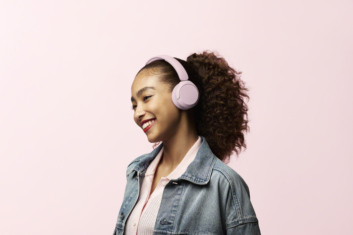 Sony WH-CH530 Pink product in use