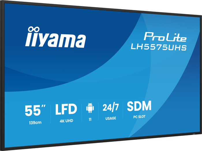 iiyama ProLite LH5575UHS-B2AG left side