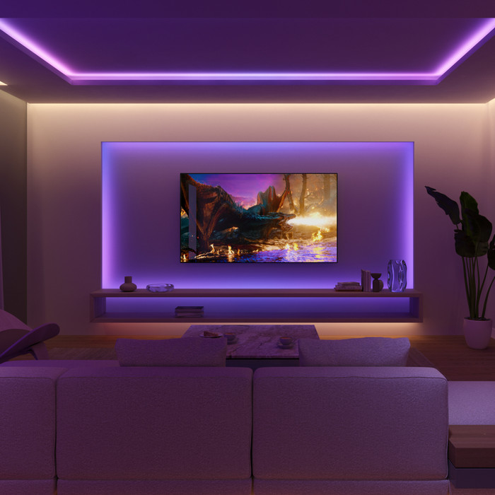 Philips Hue Flux LED Strip 2m Extension Strip product in use