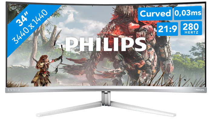 Philips EVNIA 34M2C8600P QD-OLED Curved Main Image