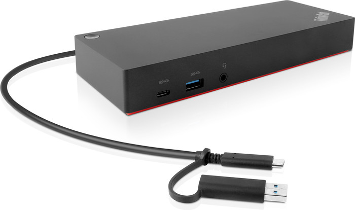 Lenovo ThinkPad Hybride USB-C and USB-A Docking Station left side