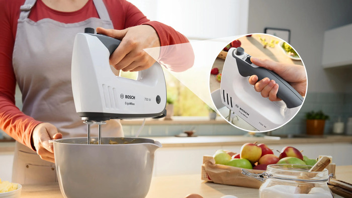 Bosch MFQ37470 ErgoMixx Weiß produkt in gebrauch