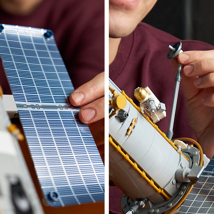 LEGO Icons Hubble-Weltraumteleskop 11382 produkt in gebrauch
