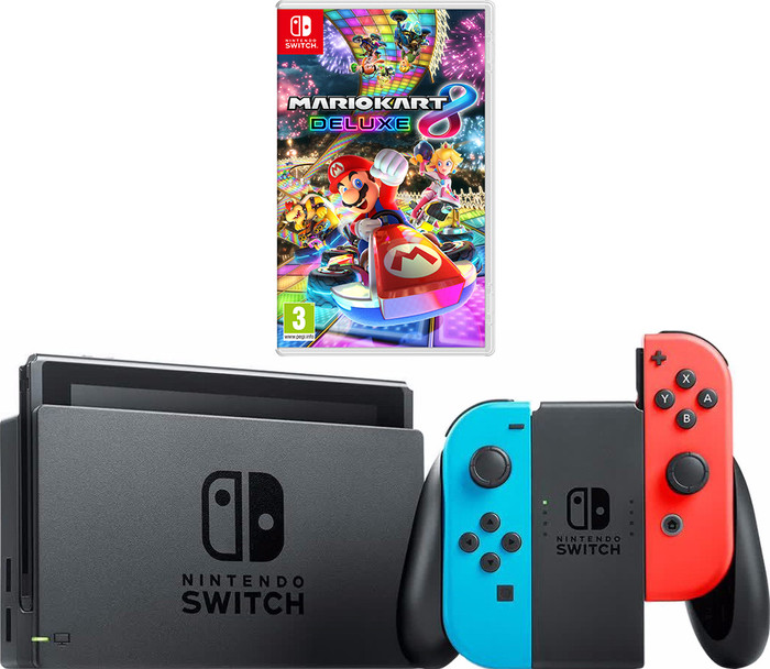 Nintendo Switch + Mario Kart 8 Deluxe combined product