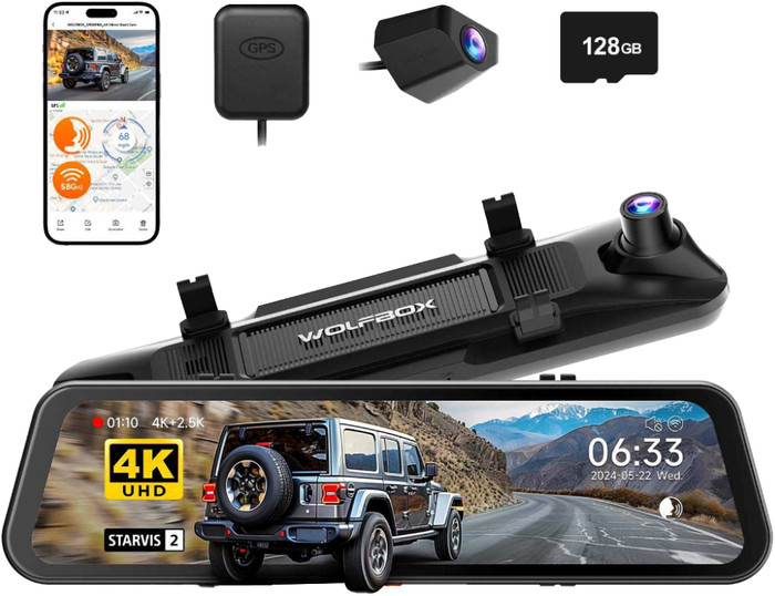 Wolfbox G900 Pro 4K WLAN GPS 128GB zubehör