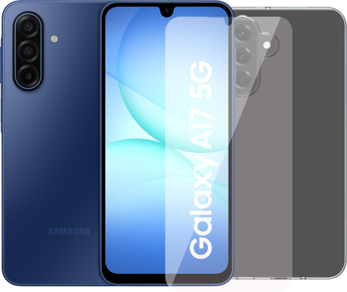 Samsung Galaxy A17 128GB Blau 5G + Zubehörset Main Image