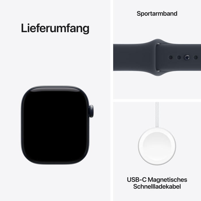 Apple Watch Series 12 Cellular 42 mm Titan Natur Sportarmband M/L visueller lieferant