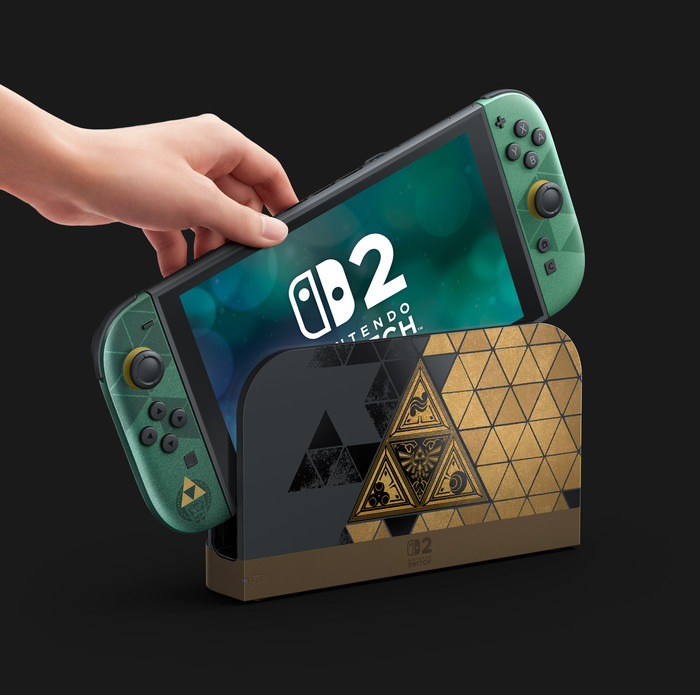 Nintendo Switch 2 The Legend of Zelda Edition zum 40. Jubiläum produkt in gebrauch
