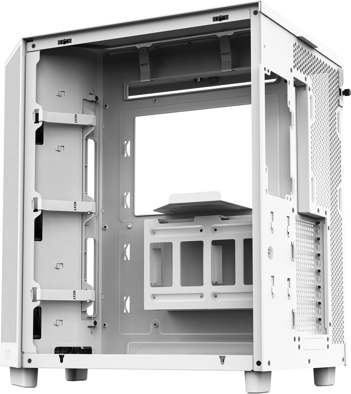 NZXT H6 Flow - Weiß rückseite