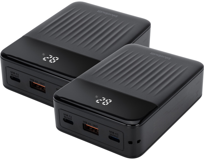 BlueBuilt Power Bank 20.000 mAh mit Schnellladen 20 Watt Doppelpack Main Image