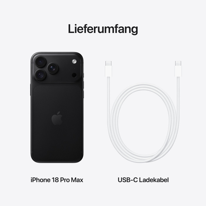 Apple iPhone 18 Pro Max 1TB Hellblau visueller lieferant
