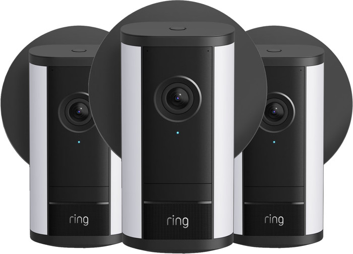Ring Spotlight Kamera Pro 2. Generation Stecker Schwarz 3er-Pack Main Image