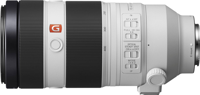 Sony FE 100-400mm f/4.5-5.6 GM OSS linke seite