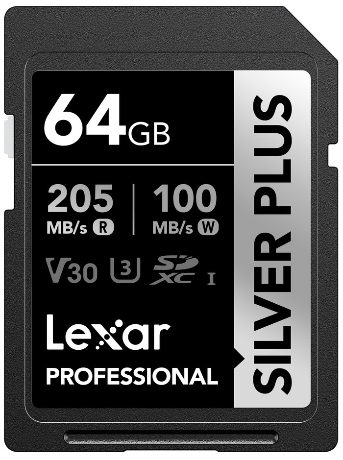 Lexar Professional SDXC Silver Plus 64GB 100 MB/s Main Image