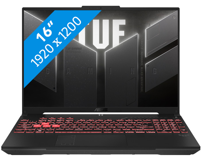 ASUS TUF Gaming A16 FA607NUQ-RL038W - 16" - AMD Ryzen 7 - 16GB RAM/512GB SSD - RTX 4050 Main Image
