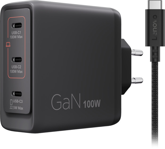 Lenovo Multi-Port USB-C 100 W GaN-Ladegerät Main Image