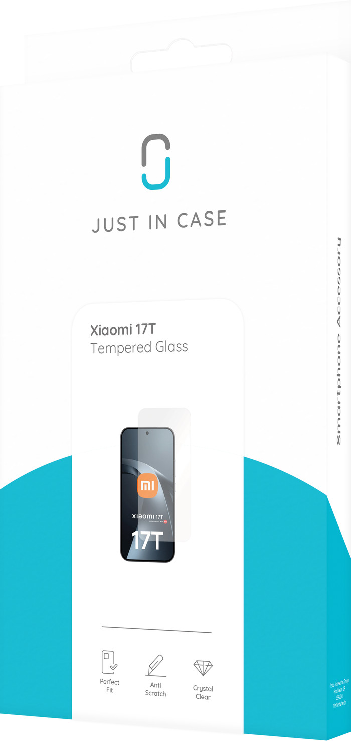 Just In Case Tempered Glass Xiaomi 17T Panzerglas verpackung