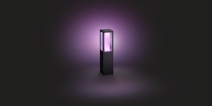 Philips Hue Impress Sockelleuchte White & Color Schwarz niedrig null