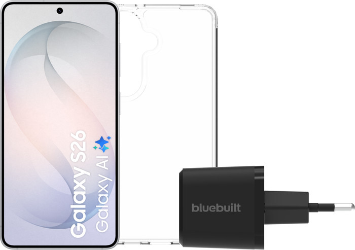 Samsung Galaxy S26 512GB White 5G + Basic Accessory Pack Main Image