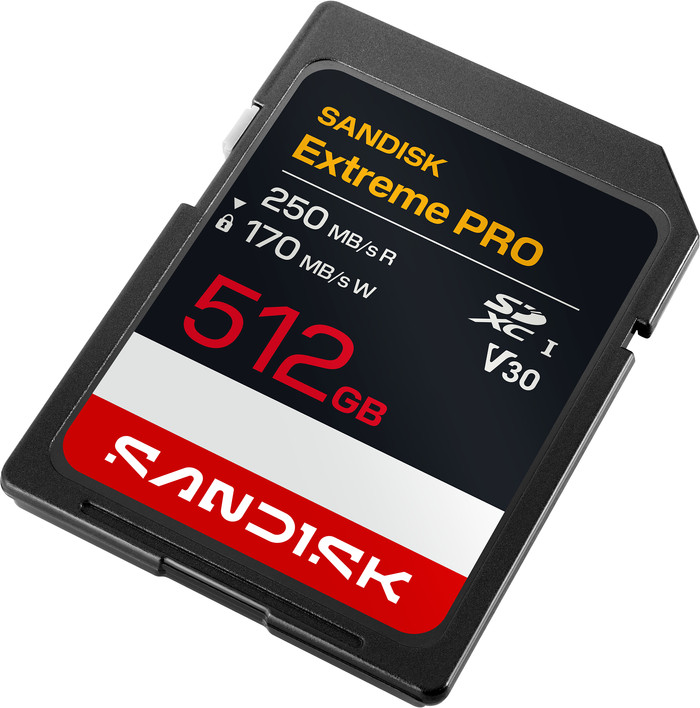 SANDISK Extreme PRO SDXC 512GB 170 MB/s vorne