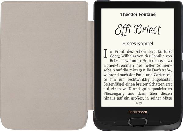 PocketBook Shell Touch HD 3 / Color / Touch Lux 4 / 5 Schwarz vorne