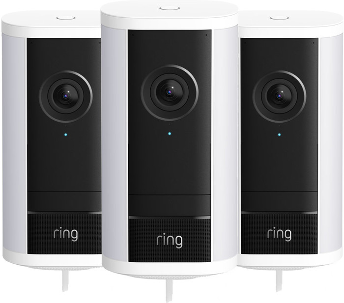 Ring Spotlight Kamera Pro 2. Generation Kabelgebunden Weiß 3er-Pack Main Image