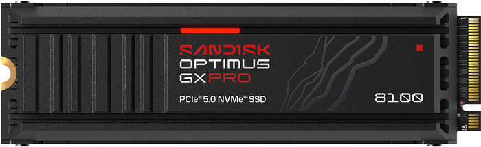 SANDISK Optimus GX PRO 8100 8TB PCIe 5.0 NVMe-SSD mit Kühlkörper Main Image