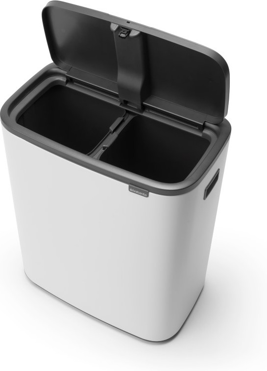 Brabantia Bo Touch Bin 2x 30L White detail