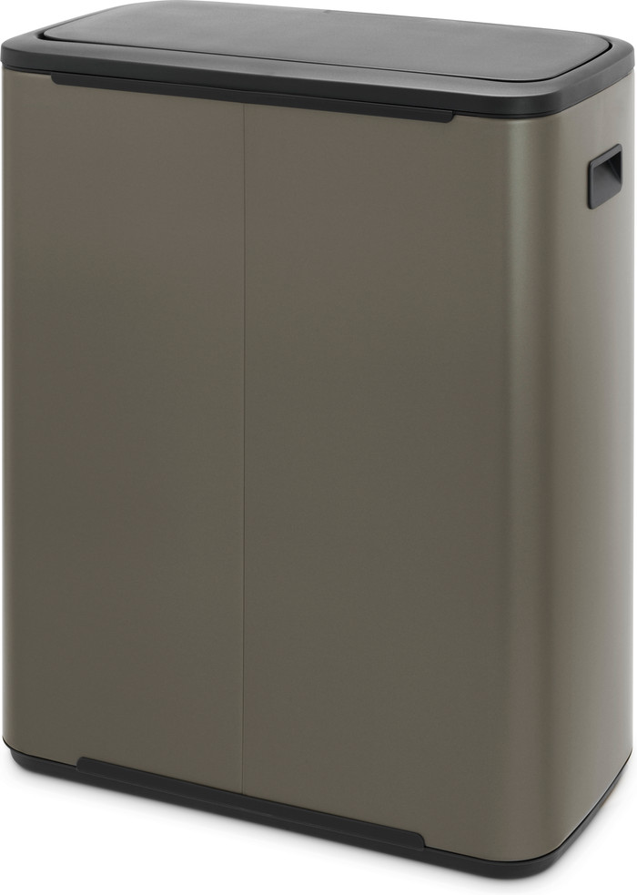 Brabantia Bo Touch Bin 2x 30L Platinum back