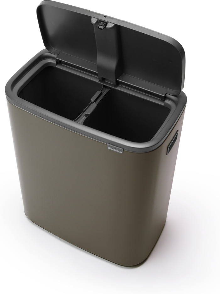 Brabantia Bo Touch Bin 2x 30L Platinum detail