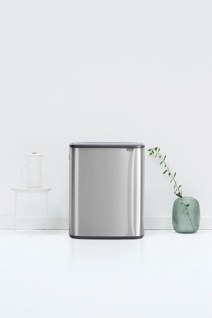 Brabantia Bo Touch Bin 2x 30L Stainless Steel Fingerprint-Proof product in use