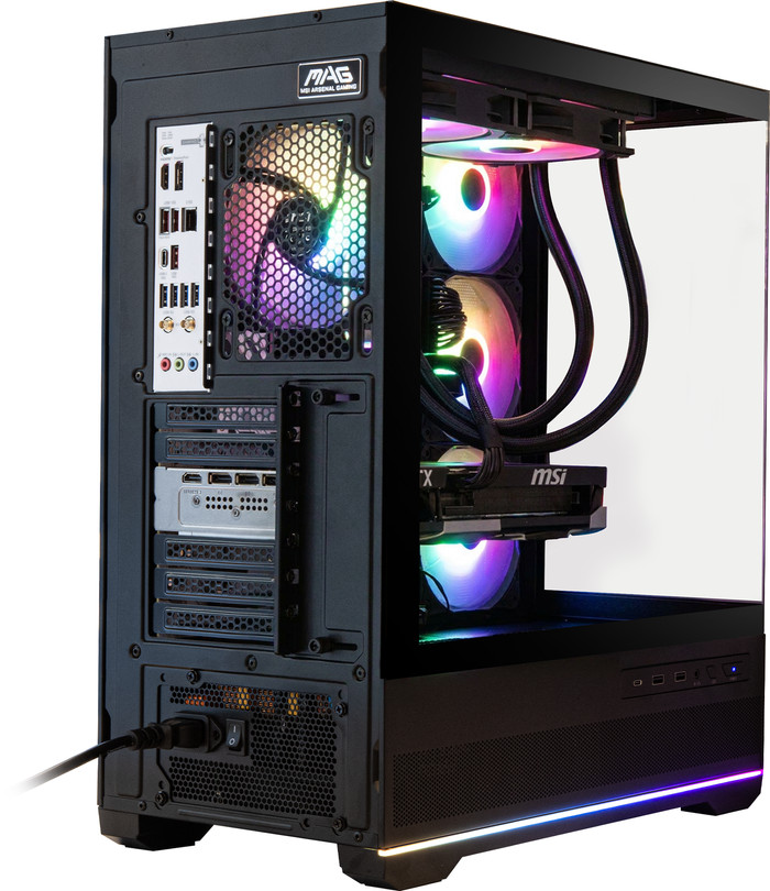 Cobalt x POWERED BY MSI - Tier 2 - RTX 5070 Ti - Ryzen 7 7800X3D - 32GB - 2TB SSD left side