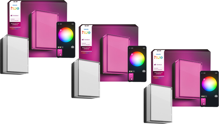Philips Hue Scenova Wand- und Deckenleuchte Außenbereich 3er-Pack Main Image