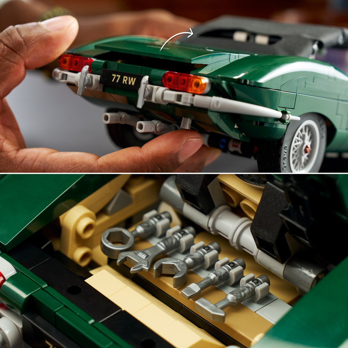 LEGO Icons Jaguar E-Type 11381 product in use